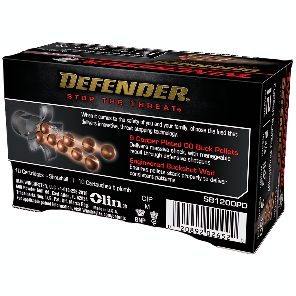 Winchester Supreme Elite Defender 12G 2-3/4" 9Pellet 00