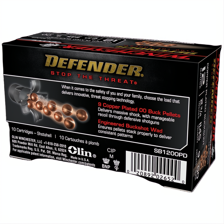 Winchester Supreme Elite Defender 12G 2-3/4" 9Pellet 00