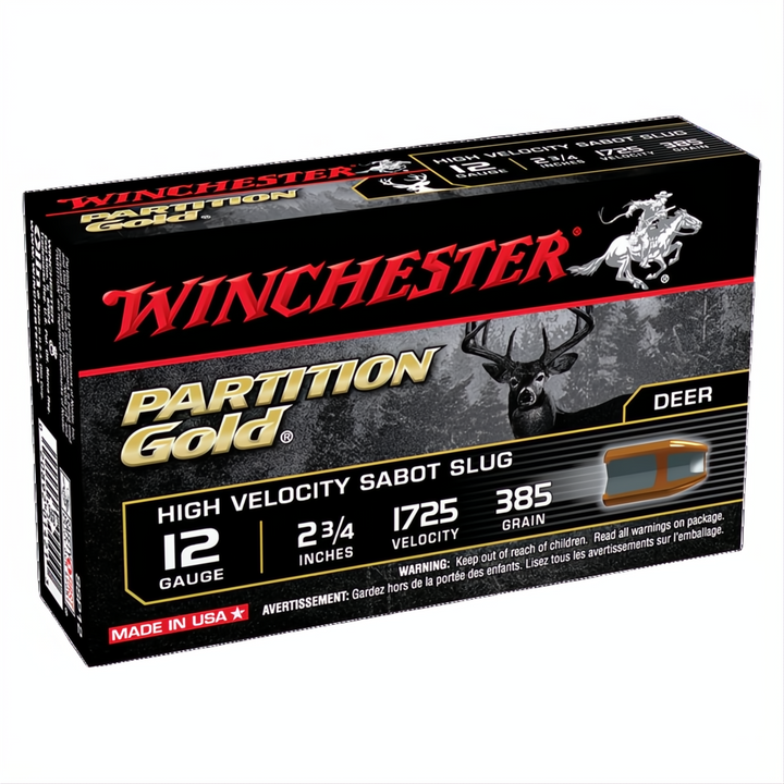 Winchester Supreme Partition Gold 12G Slug 2-3/4" 385gr