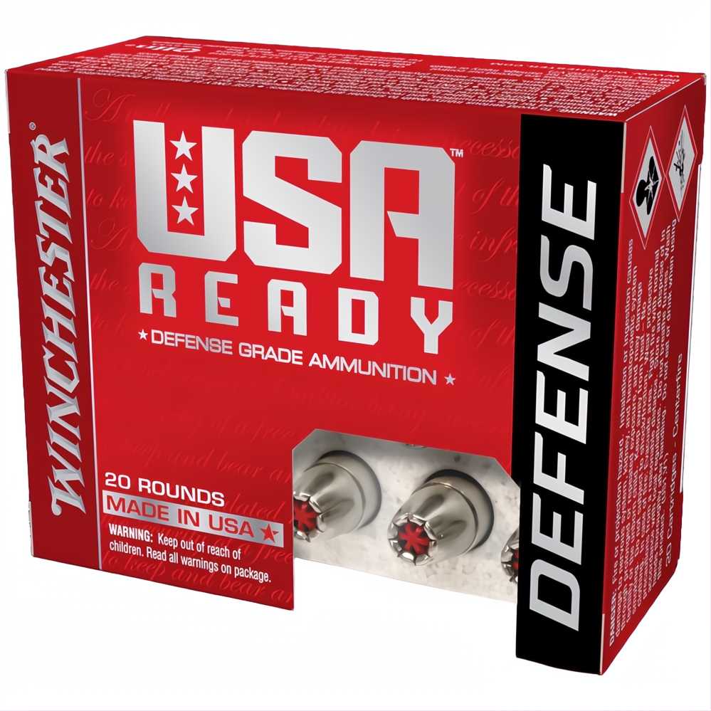 Winchester USA Ready Defense 9mm 124gr Hex-Vent HP