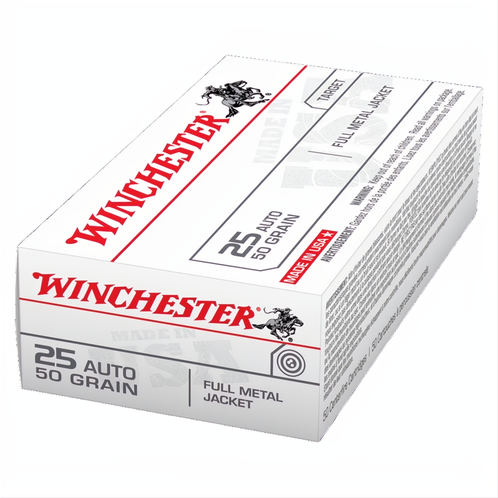 Winchester USA Value Pack 25 ACP 50gr FMJ