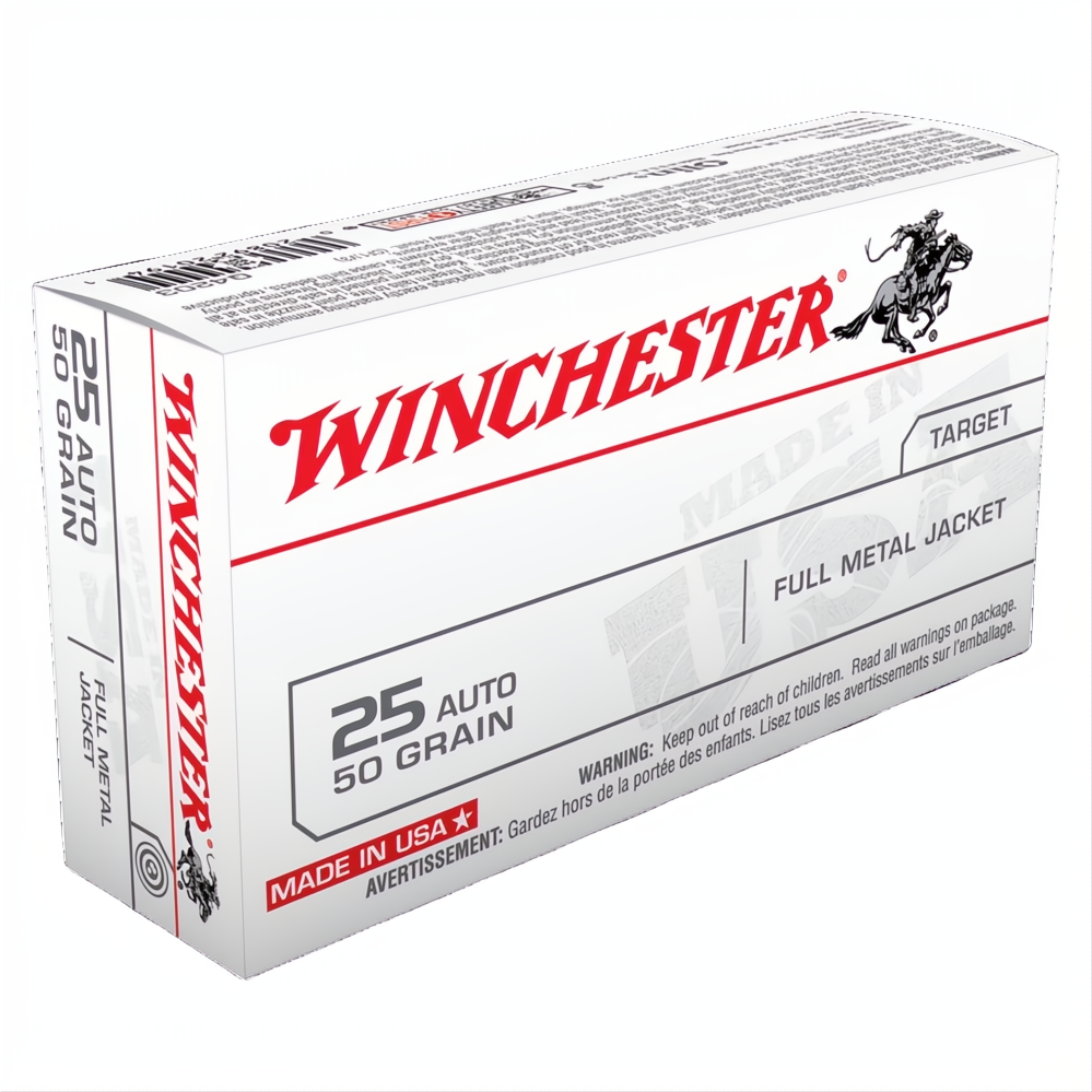 Winchester USA Value Pack 25 ACP 50gr FMJ