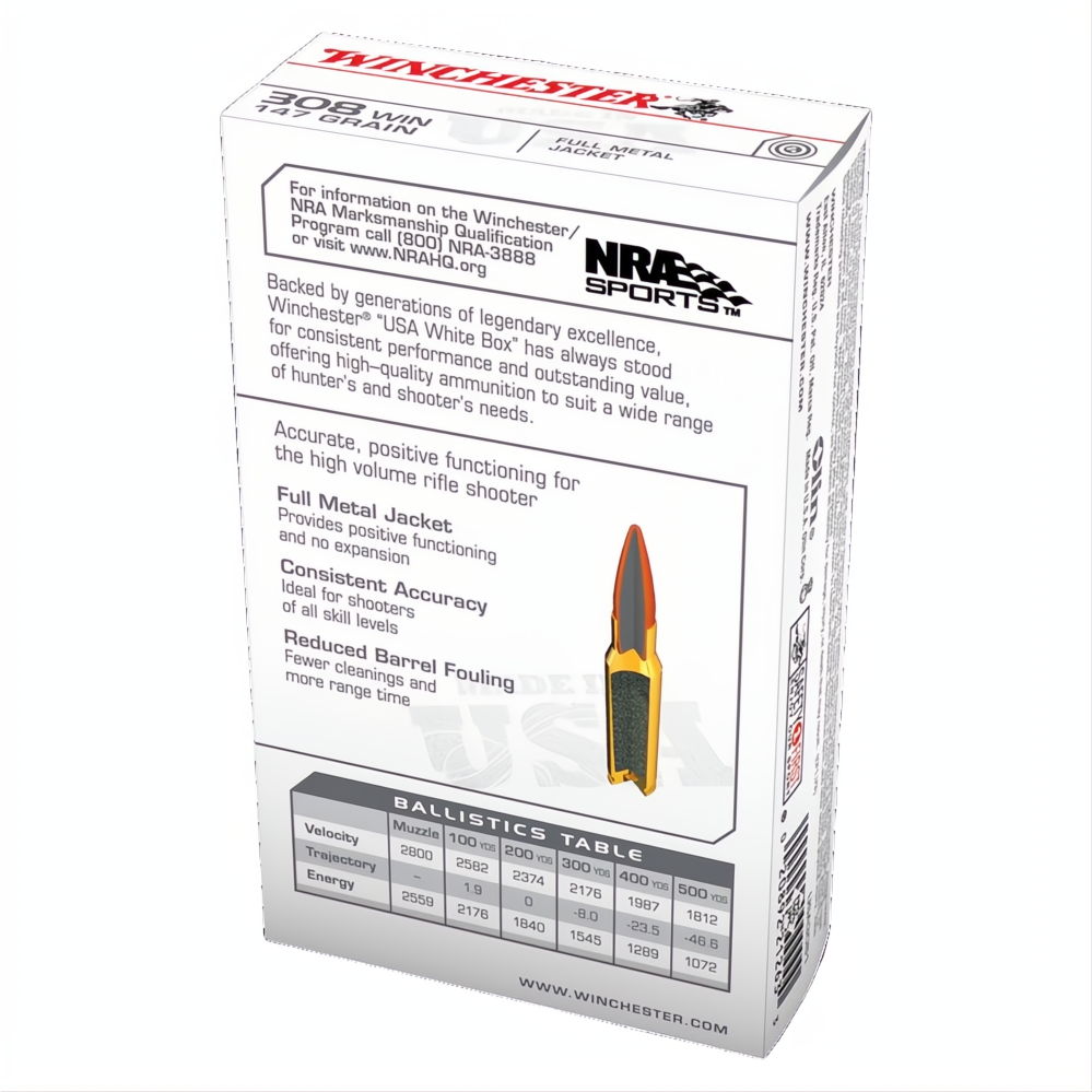Winchester USA Value Pack 308Win 147gr Fmj