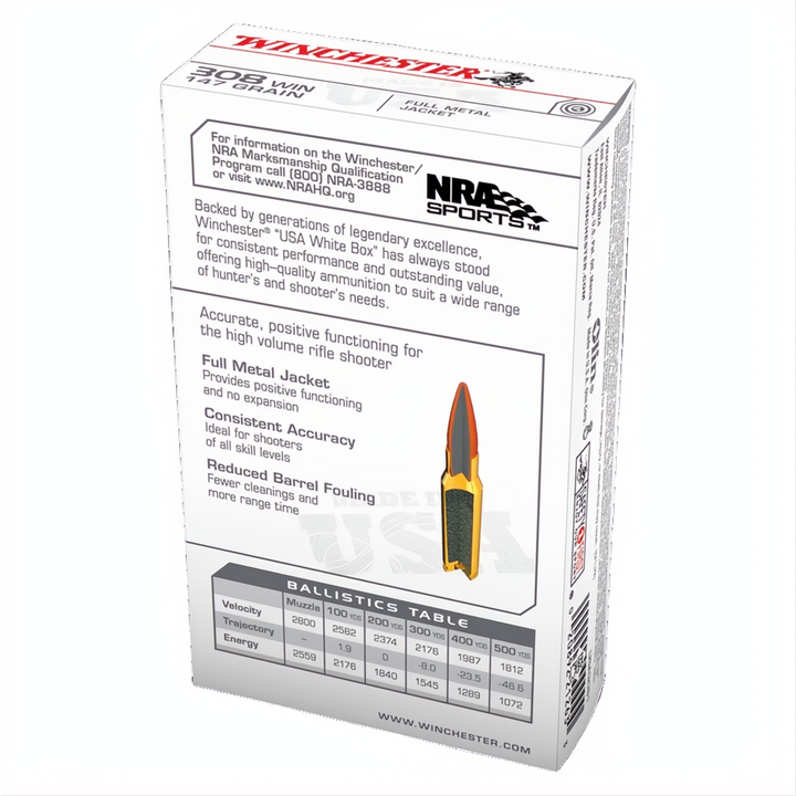 Winchester USA Value Pack 308Win 147gr Fmj