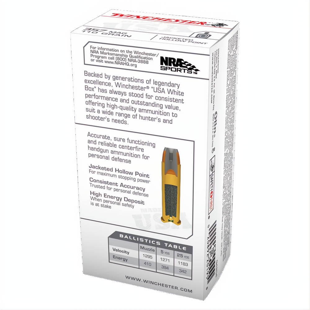 Winchester USA Value Pack 357Mag 110gr JHP