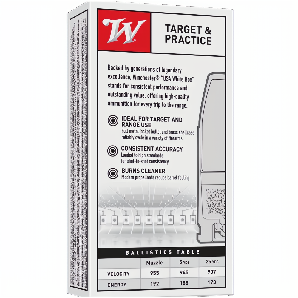 Winchester USA Value Pack 380 ACP 95gr FMJ FN