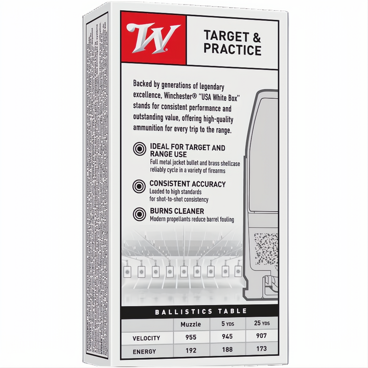 Winchester USA Value Pack 380 ACP 95gr FMJ FN
