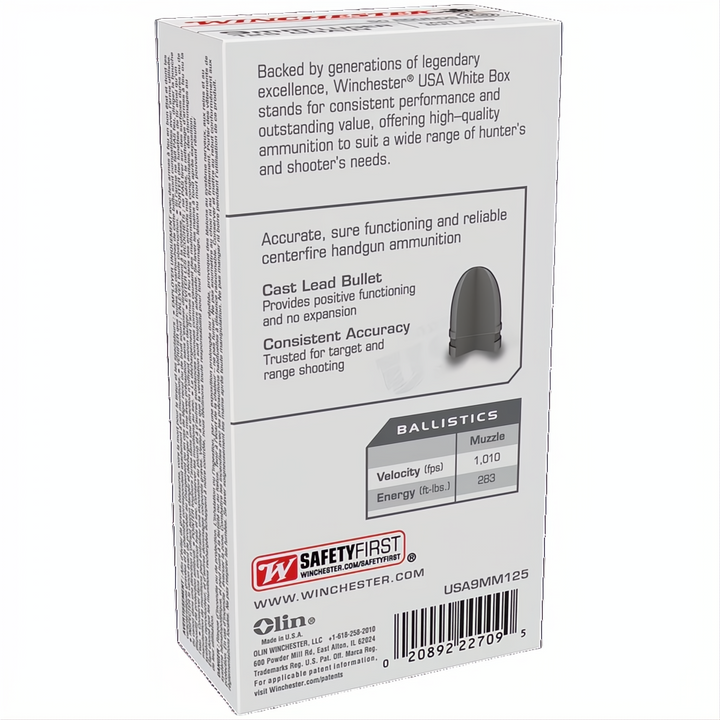 Winchester Value Pack 9mm 125gr LRN
