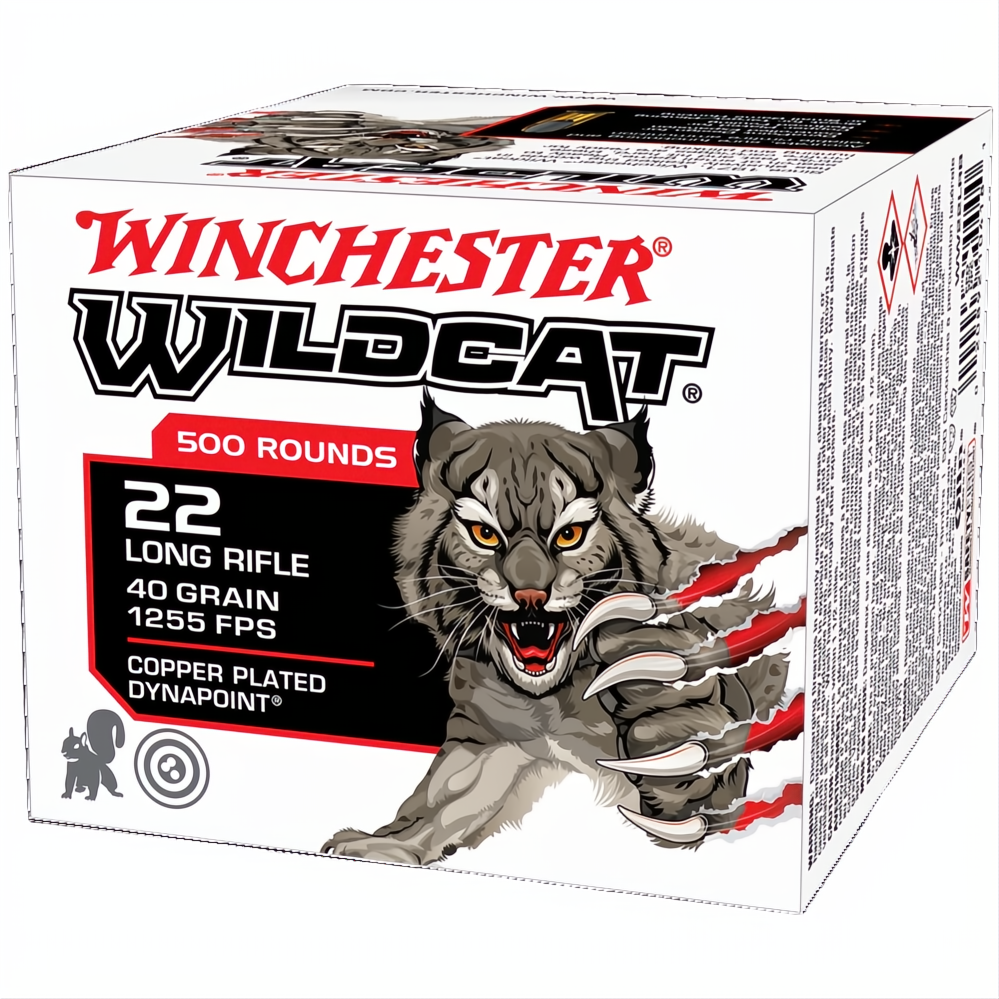 Winchester Wildcat 22LR 40gr Copper Plated Dynapoint
