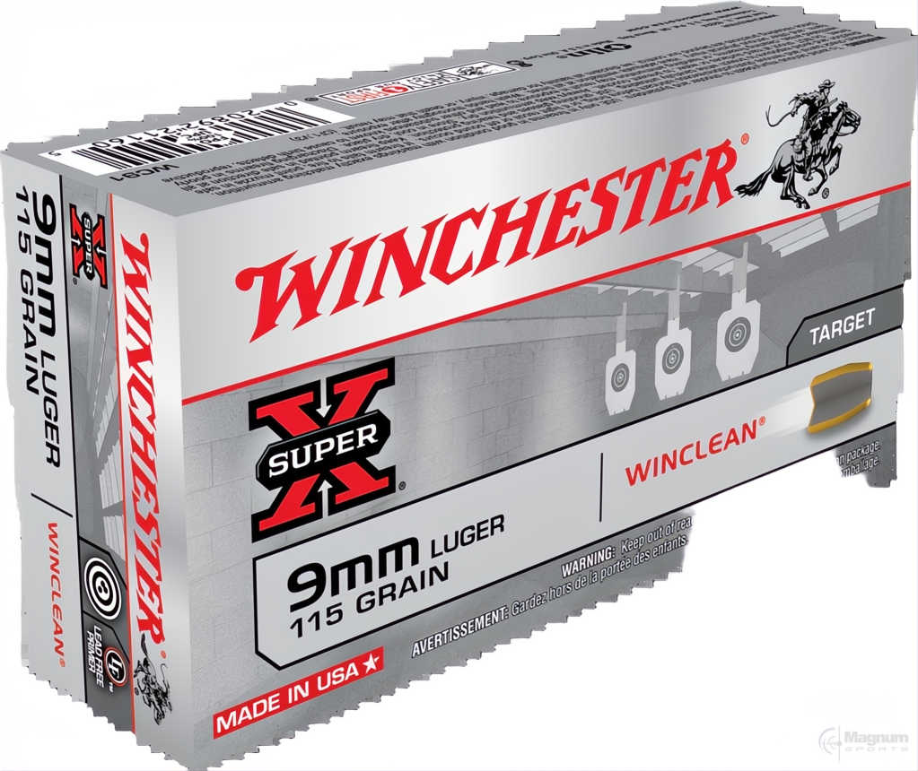 Winchester Winclean 9mm 115gr BEB