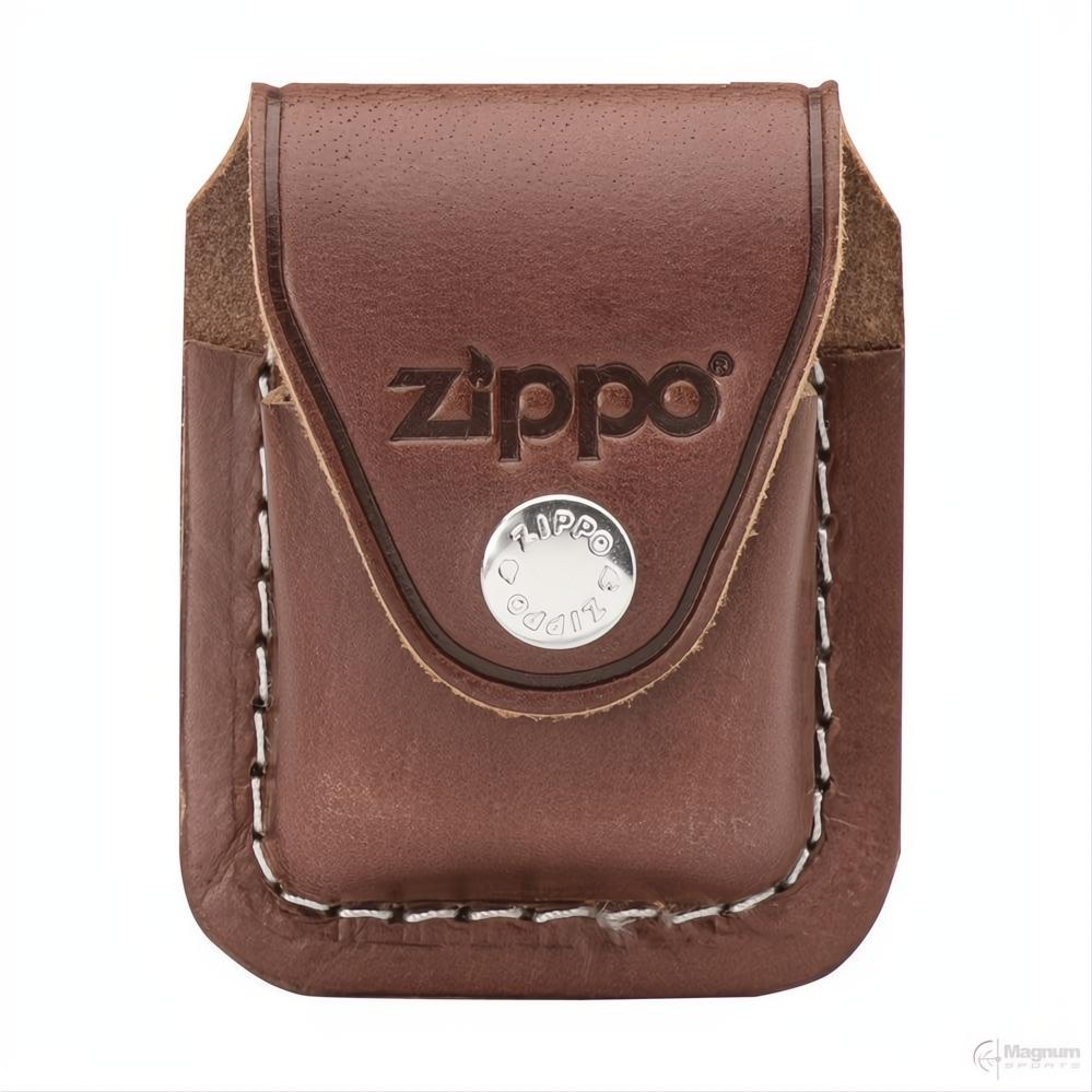 ZIPPO LPLB BROWN POUCH WITH LOOP