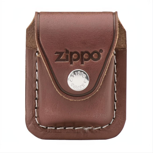 ZIPPO LPLB BROWN POUCH WITH LOOP