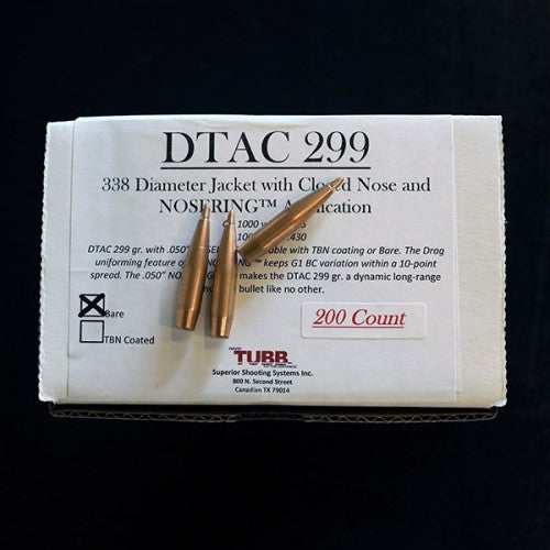 Superior Shooting Systems DTAC 299gr with NOSERING TBN Coated