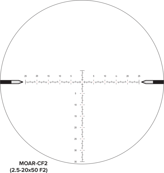Nightforce  - ex demo - NX8 4-32 x50 F2 MOAR CF2D