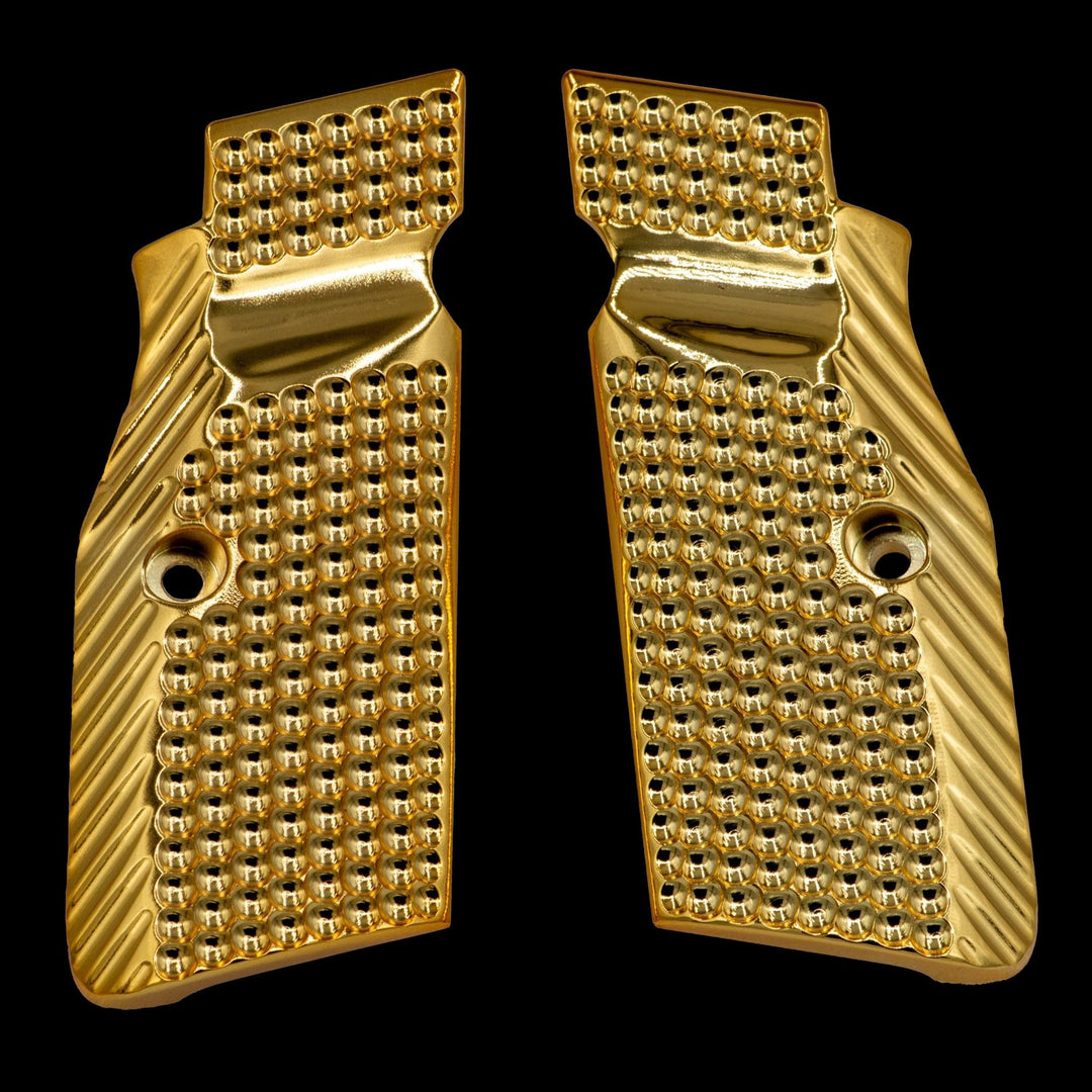 CZ Shadow 2 Full-Length Brass Flat Grips
