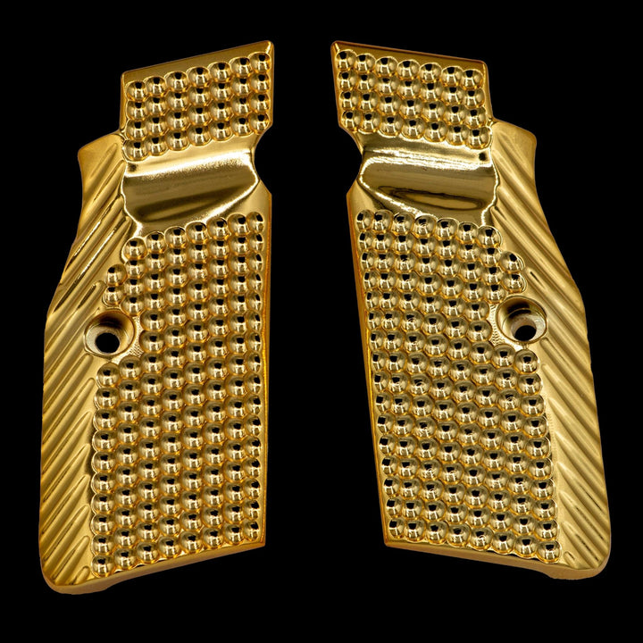 CZ Shadow 2 Full-Length Brass Flat Grips