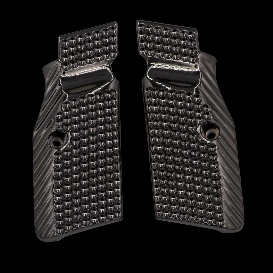 CZ Shadow 2 Full-Length Brass Flat Grips