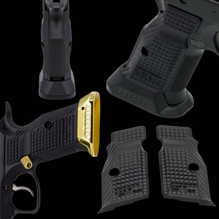 CZ Shadow 2 Grips &amp; Brass Magwell Combo