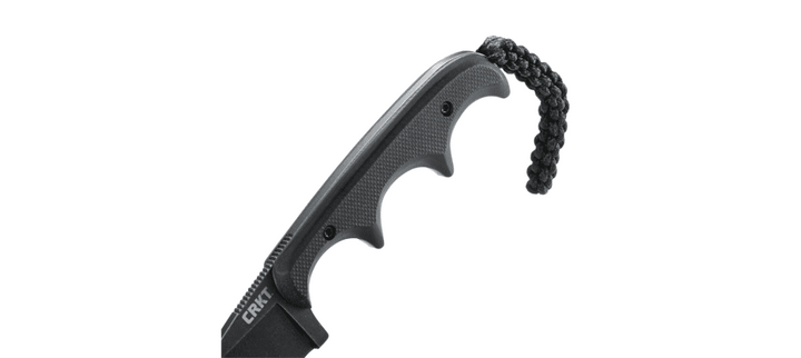 Minimalist Black Fixed Blade Knife with Sheath 2384K