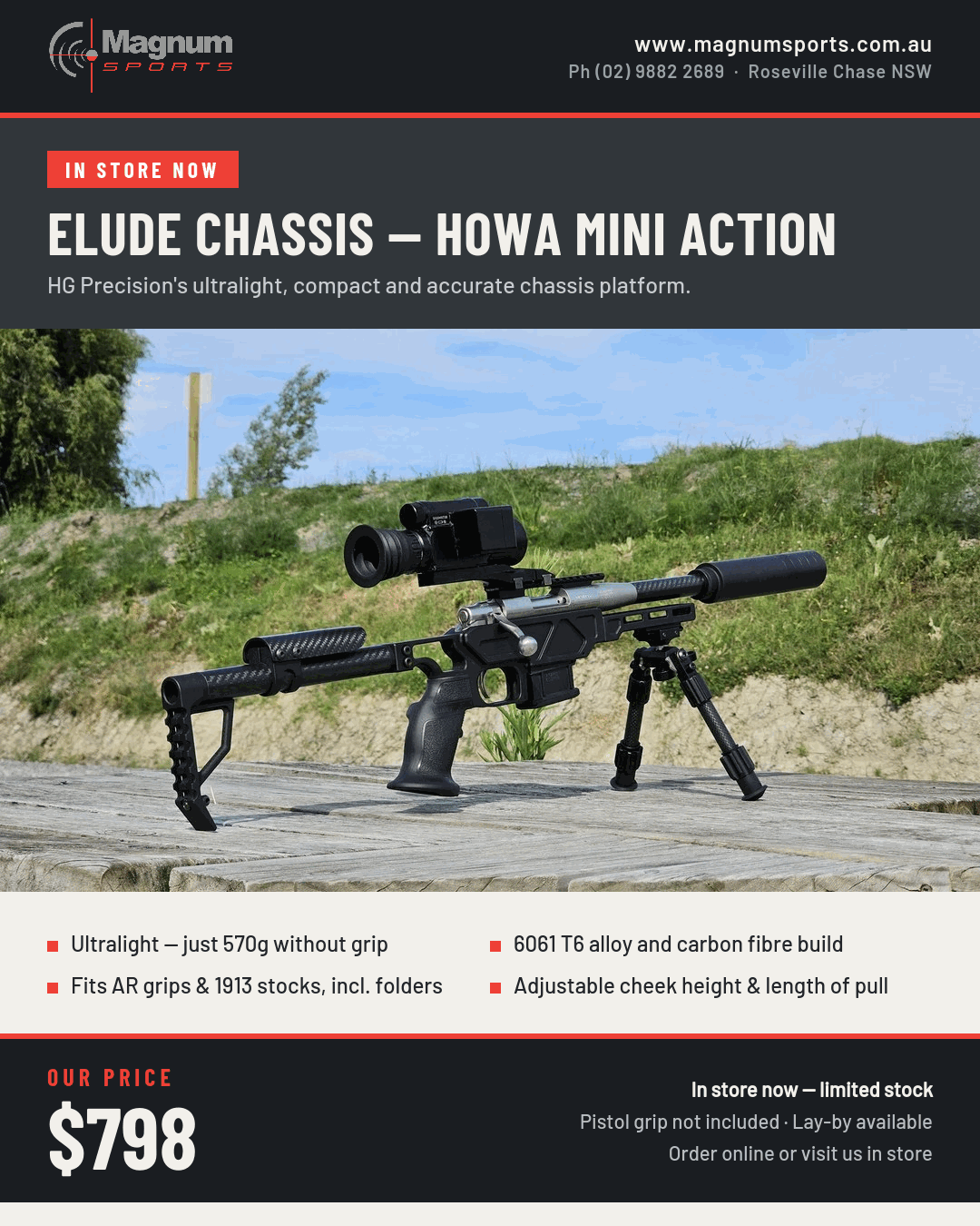 HG Precision Elude Chassis for Howa Mini Action promo