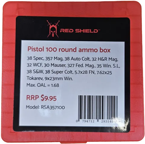 Red Shield Pistol .357 Mag - 100 Round