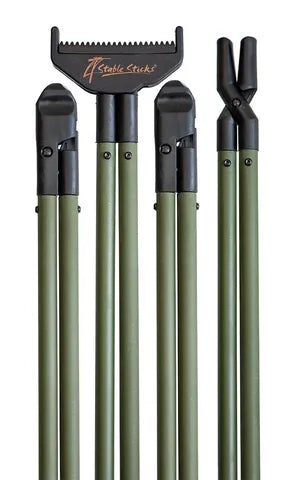 4 Stable Sticks - Bush Essential (Camo, Black, Green)