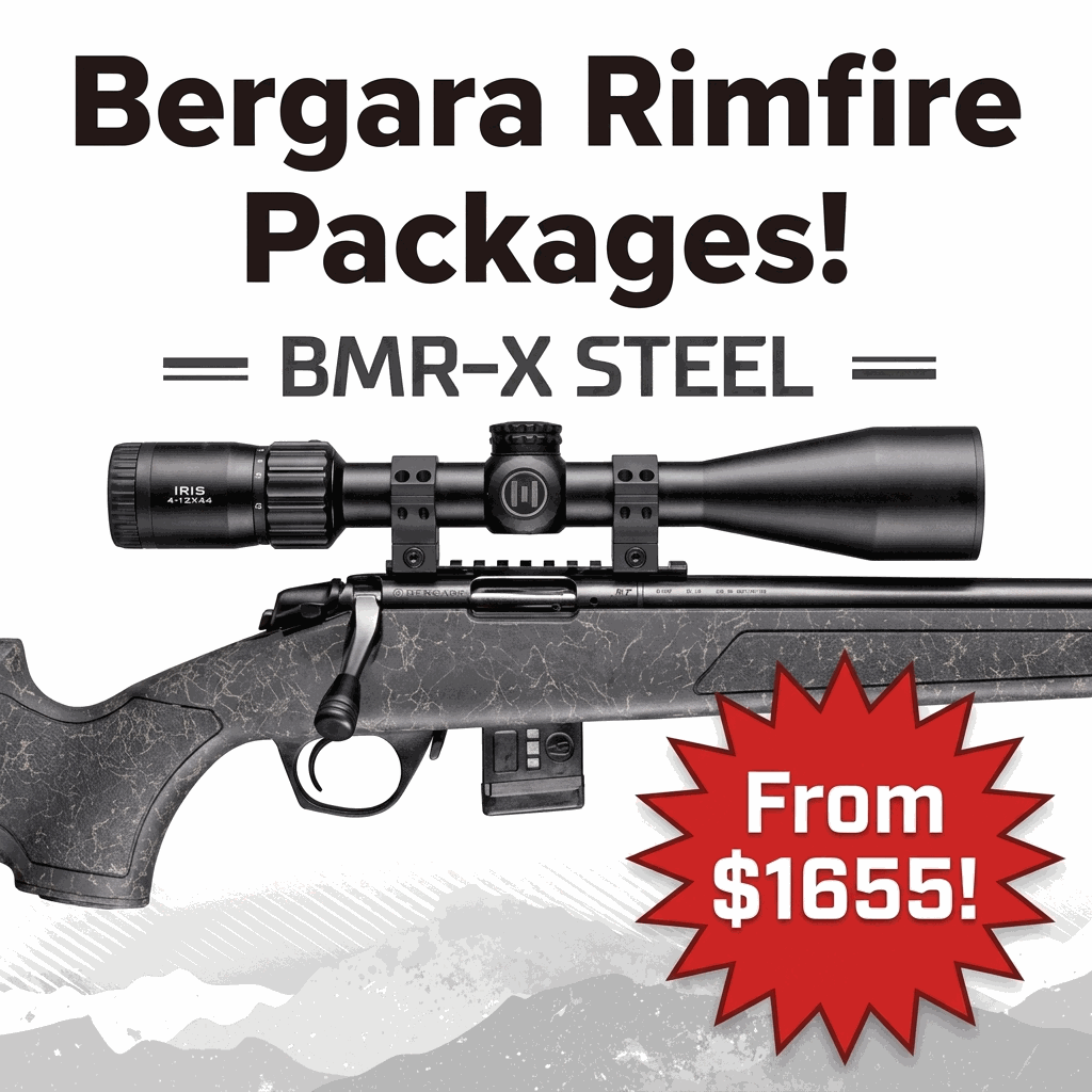 Bergara rimfire rifle packages promo