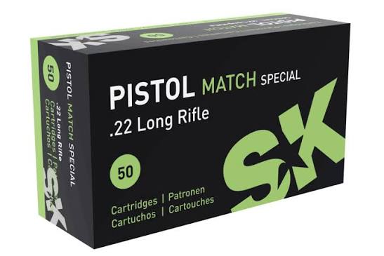 SK PISTOL MATCH SPECIAL .22LR 40GR LRN