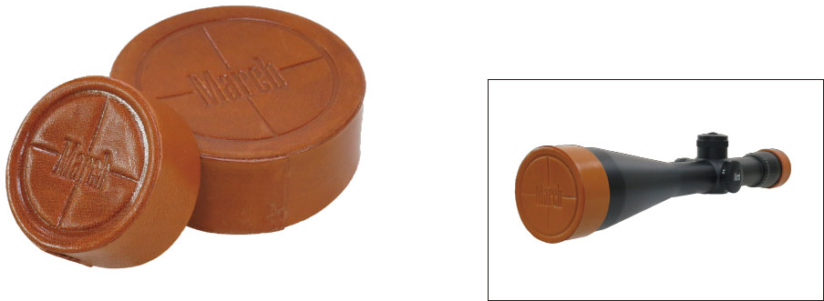 March Scopes Leather Lens Cap