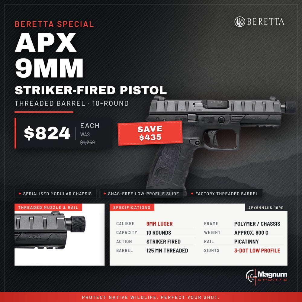 Beretta APX (non OR) - Magnum Sports advert, $824