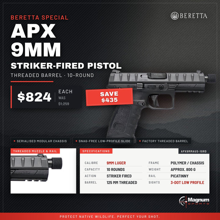 Beretta APX (non OR) - Magnum Sports advert, $824