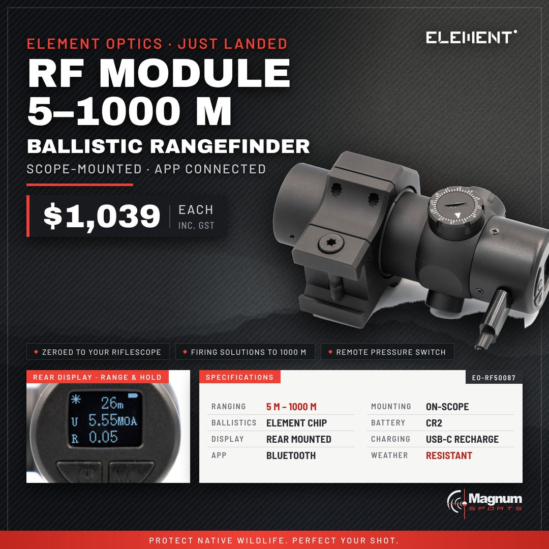 Element Optics RF Module with Ballistics - Magnum Sports advert, $1,039