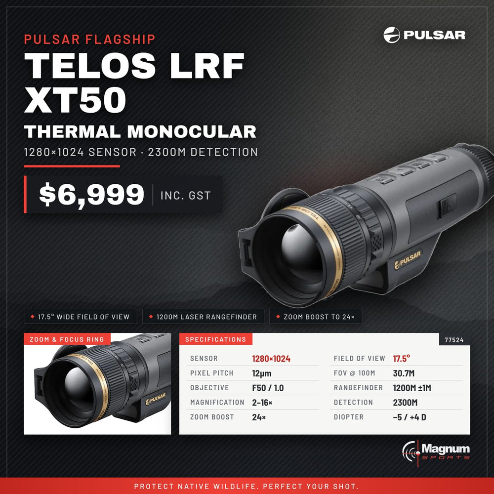 Pulsar Telos LRF XT50 - Magnum Sports advert, $6,999