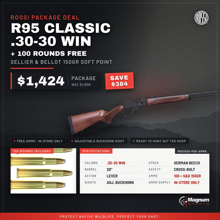 Rossi Special Package - Free In-Store Ammo - Magnum Sports advert, $1,424