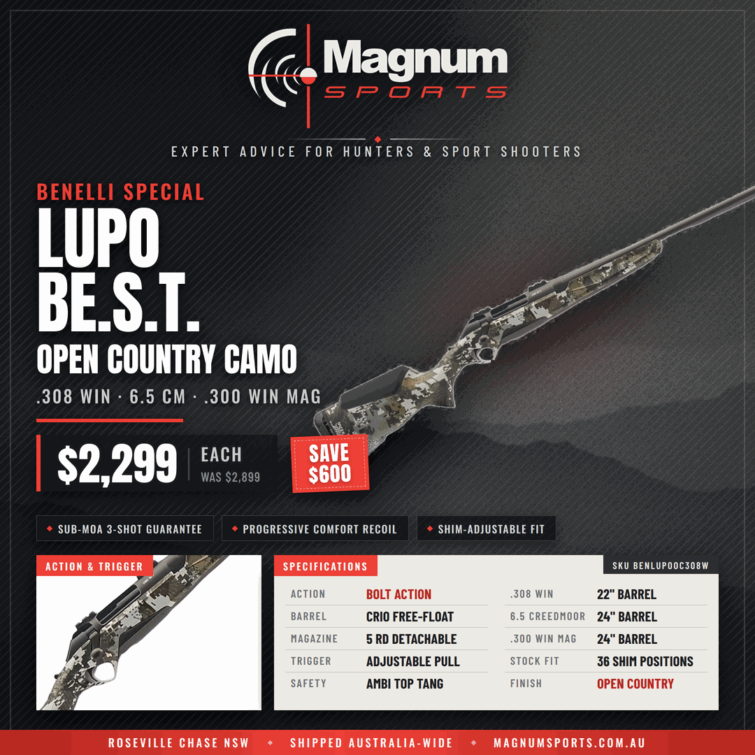 Benelli Lupo BEST Open Country Camo rifle promo