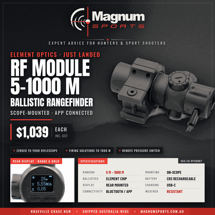 Element Optics RF Module with Ballistics - Magnum Sports advert