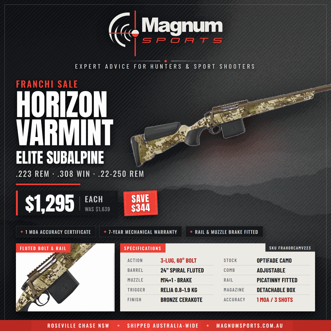 Franchi Horizon Varmint Elite Subalpine rifle promo