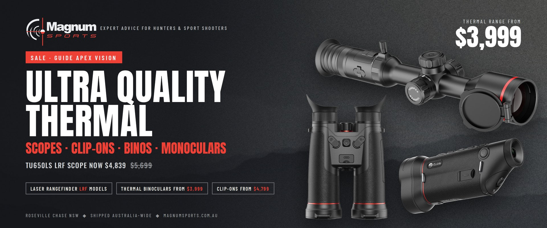 Guide Apex Vision thermal sale at Magnum Sports