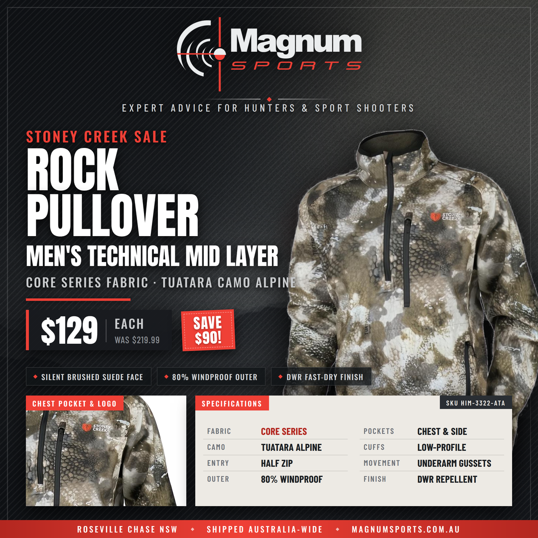 Stoney Creek Sale - Rock Pullover TCA advert - $129, was $219.99