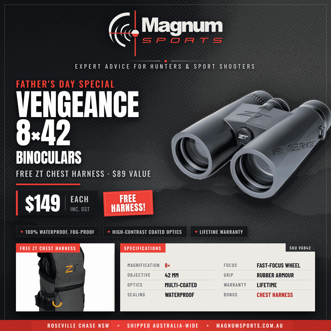 Zerotech Vengeance 8x42 binoculars Father's Day promo
