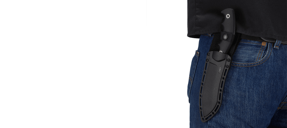 Catchall Black Fixed Blade Knife with Sheath 2866