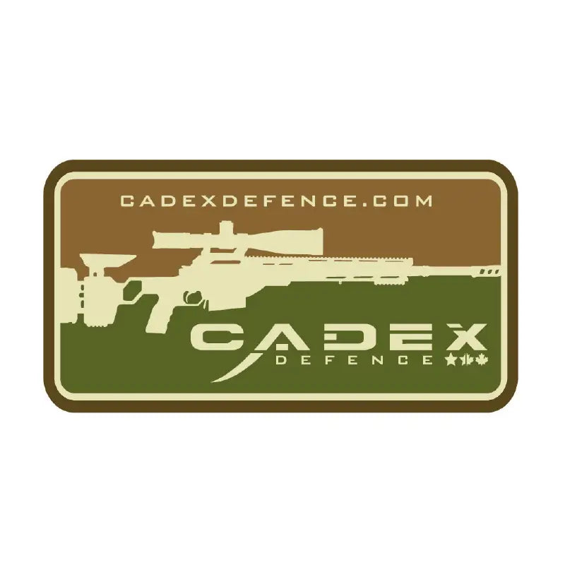 Cadex Velcro PVC Patch "Cadex Defence" - Tan/Green