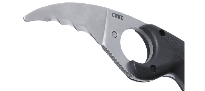 Bear Claw Black Fixed Blade Knife with Sheath 2511