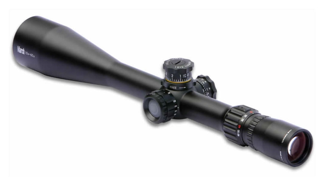 March Scopes 10-60x52 SFP rifle scope