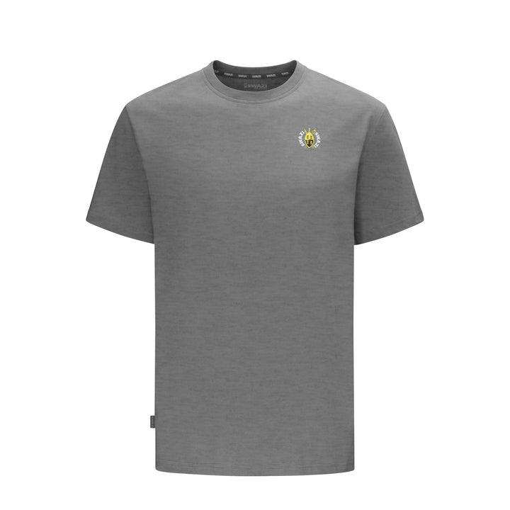 Swazi Rugger Tee in Mid-Grey Marle