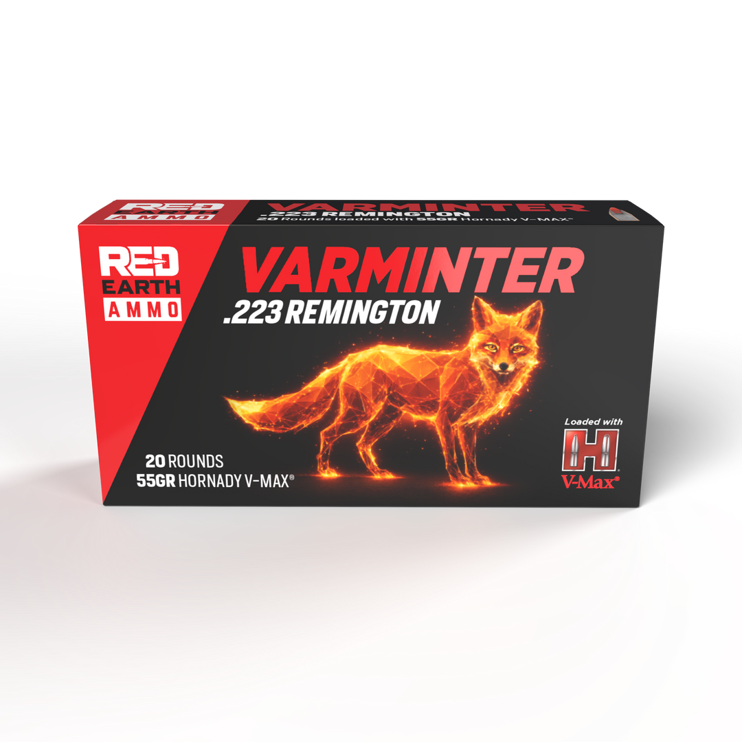Red Earth Ammo Varminter 55gr .223 Rem — 20-round retail box
