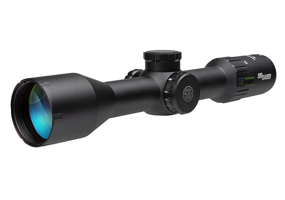 Sig Sauer WHISKEY6 Scope, 3-18X44MM, 30M M, Sfp, Quadplex, Capped 0.25 MOA Adj, Black - Sig Sauer