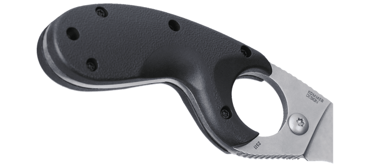 Bear Claw Black Fixed Blade Knife with Sheath 2511