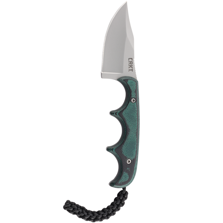 Minimalist Green Fixed Blade Knife with Sheath 2387