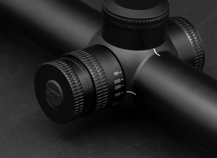 Zerotech Thrive HD 4-16x44 riflescope – LR Hunter Illuminated, turret detail